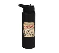 Généalogist Solving Family Mystères Généalogie Ancestry Stainless Steel Insulated Water Bottle