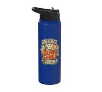 Généalogist Solving Family Mystères Généalogie Ancestry Stainless Steel Insulated Water Bottle