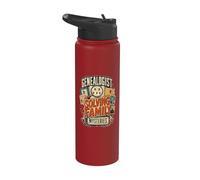 Généalogist Solving Family Mystères Généalogie Ancestry Stainless Steel Insulated Water Bottle