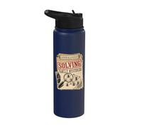 Généalogist Solving Family Mystères Généalogie Ancestry Stainless Steel Insulated Water Bottle