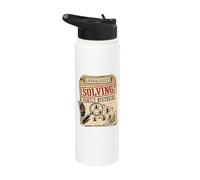 Généalogist Solving Family Mystères Généalogie Ancestry Stainless Steel Insulated Water Bottle