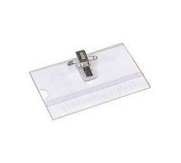 General Office Badges porte-nom 200 – Avec épingle et clip – Idéal pour foires et congrès