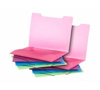 General Office 8 chemises plastiques à rabats et élastiques - 4 coloris
