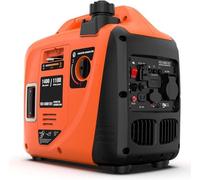 Générateur à essence - Groupe électrogène - 1400W - Fonctionnement silencieux - Plusieurs prises - Orange