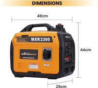 Générateur à essence portable - Générateur de 2 300 W - Pour appareils sensibles - Écran numérique - Autonomie de plus de 2 heures