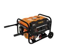 Générateur à essence portable 3300 W, 7 CV, réservoir de 12 l, démarrage électrique à clé 4 temps I Affichage numérique I Alimentation de secours monophasée 230 V CA / 12 V CC I Acier thermolaqué I Ré