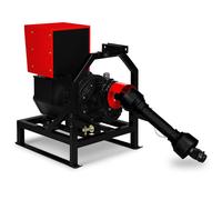 Générateur à prise de force EBERTH 27,5 kVA / 22 kW, groupe électrogène de secours AVR, 3x230 V / 2x400 V IP44, prise de force 1-3/8" à 6 dents, attelage 3 points