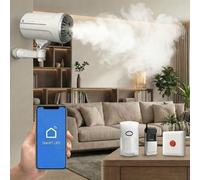 Générateur de Brouillard Anti-cambriolage, sans abonnement, Compatible SmartLife/Tuya, Diffusion Rapide pour Maison et Commerce, jusqu'à 100 m³.