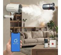 Générateur de Brouillard Anti-cambriolage sécurité Anti-Intrusion sans ABONNEMENT, Compatible SmartLife/Tuya, Diffusion Rapide pour Maison et Commerce, jusqu'à 100 m³.