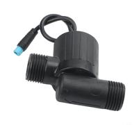 Générateur de débit d'eau Affichage numérique G1/2" Pompe de débit d'eau pour salle de bain intelligente pour appareil d'énergie hydro Noir