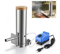Générateur de fumée à froid pour barbecue - Accessoire électrique pour fumoir à granulés - Accessoire permettant de régler l'intensité de la fumée - Boîtier transparent