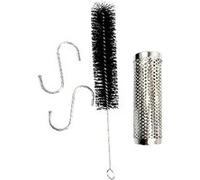 Générateur de Fumée BBQ en Acier Inoxydable FONGWAN Boîte Fumeur Barbecue avec Crochet et Brosse, Ronde 6in G