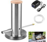 Générateur de fumée froide - Accessoire pour barbecue et fumoir - Pour fumoirs électriques et à granulés - Profil de fumée personnalisable - Blanc