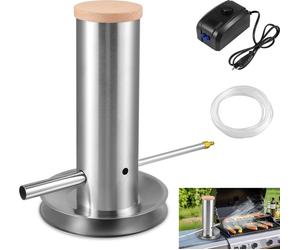 Générateur de fumée froide - Accessoire pour barbecue et fumoir - Pour fumoirs électriques et à granulés - Profil de fumée personnalisable - Blanc