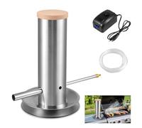 Générateur de Fumée Froide en Acier Inoxydable,Fumoir a Froid Fumoir Ggénérateur de Fumeur pour Fumoir Viande et Poisson avec Pompe et Tube Verseur Amovible,Générateur de Fumée Froide pour Barbecue