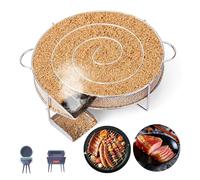 Générateur de fumée froide en acier inoxydable, maillons ronds pour Barbecue au charbon de bois, copeaux de bois de pomme, accessoires pour fumeur de Barbecue pour saumon A