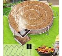 Générateur de fumée froide en acier inoxydable, Version mise à jour fumoir à froid, fumoir à froid pour saumon avec brosse et crochet, Convient pour barbecues, fumeurs, grils (Réutilisable)