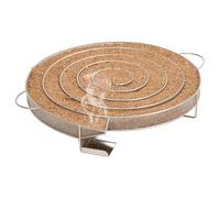 Générateur de Fumée Froide, Serpentin Fumoir à Froid pour Fumoir Viande Poisson rond 33,5 cm acier inoxydable