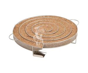 Générateur de Fumée Froide, Serpentin Fumoir à Froid pour Fumoir Viande Poisson rond 33,5 cm acier inoxydable