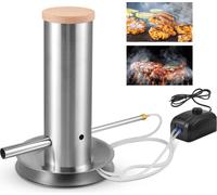 Générateur de fumée pour barbecue - Accessoires électriques - Fumage à froid et à chaud - UE 220 V - Pour barbecue et fumoir à pellets - Blanc