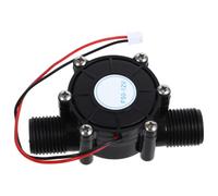 Générateur de Microturbine à Eau 12 V Cc Portable Noir pour Tuyaux | Plastique Léger, Production D’énergie par Débit Hydrique, Adapté aux Petits Appareils, Robinets Intelligents et Essais