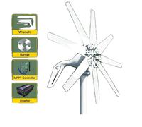 Générateur d'éolienne, puissance de sortie de 1000W, contrôleur MPPT, système hors réseau, 1000W, 12V