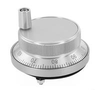 Générateur d'impulsions manuel CNC 5 V 60 mm, 6 bornes en alliage d'aluminium, pour système de contrôle de tour de gravure, volant de contrôle industriel, argenté