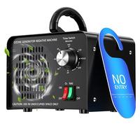 Générateur d'ozone 100 000 mg/h, appareil avec ions négatifs et minuterie de 120 minutes, purificateur d'air à ozone pour éliminer les odeurs, idéal pour les voitures, les maisons, les animaux de comp