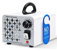 Générateur d'ozone 2 en 1, 100 mg/h. Appareil de purification de l'air avec ions négatifs, intégrant les modes ozone et ions négatifs. Générateur d'ozone O3 avec minuterie de 120 minutes. Générateur d