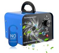 Générateur D'ozone 60000 mg/h, Domestique Machine à Ozoner, Éliminateur d’Odeurs Commercial, dispositif d'ozone, Purificateur d’Air avec minuterie de 120 minutes pour Voiture,Appartement,Garage