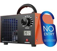 Générateur d'ozone 60000 mg/H, purificateur d'air commercial, portable, avec écran LCD et minuterie. Élimine 99,9 % des germes et des odeurs, couvre une surface de 320 m², affiche la température et l'