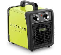 Générateur d'ozone industriel, purificateur d'air, stérilisateur, avec minuterie, 10000 mg/h, 95W, modèle AIRCLEAN 10G-ECO (minuterie de 60 minutes, acier avec revêtement en poudre, filtre en acier in