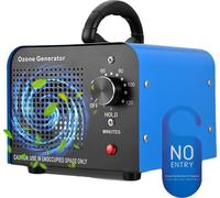 Générateur d'ozone portable, émission de 60000 mg/h, prise 220V EU Bleu
