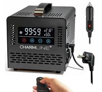 Générateur d'ozone pour voiture et espaces intérieurs, fonctionne sur secteur (AC) ou avec allume-cigare 12V, couleur noire, modèle 2-en-1