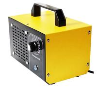 Générateur d'ozone - Purificateur d'air - Alimentation solaire - 60 g/h d'ozone - Élimination du formaldéhyde - Désinfection et stérilisation - Jaune et noir