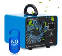 Générateur d'ozone, purificateur d'air, appareil à ozone, couvrant jusqu'à 300 m², avec minuterie de 120 minutes. Ozonisateur O3 pour voiture, garage, appartement, hôtels, cuisine et animaux de compag
