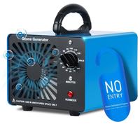 Générateur d'ozone, purificateur d'air, appareil à ozone, couvrant jusqu'à 400 m², avec minuterie de 120 minutes. Ozonisateur O3 pour voiture, garage, appartement, hôtels, cuisine et animaux de compag