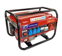 Générateur EK monophasique et triphasique à 4 temps, à essence Rouge 15 l 5 500 W