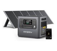 Générateur Electrique Portable AFERIY 2048 Wh/2400 W heure, sortie 220-240 V, 13 ports de sortie + Panneau pliable 400W