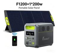 Générateur Électrique Portable - FOSSIBOT F1200 - 1200W - 1024Wh - avec Panneau Solaire 200W