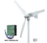 Générateur éolien, fonctionnement silencieux, solution énergétique respectueuse de l'environnement, avec régulateur MPPT, 5000 W, 48 V