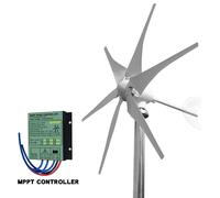 Générateur éolien, fonctionnement silencieux, structure en aluminium durable, contrôle libre, 5000W, 24V