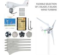 Générateur éolien, sortie de puissance 600W, configuration flexible des pales, 600 W avec contrôleur, 600W, courant alternatif 24V