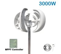 Générateur éolien vertical de 3000W - Éolienne verticale - Générateur éolien - Générateur d'énergie éolienne