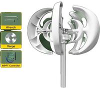 Générateur éolien vertical, puissance nominale 1000W, configuration 12V/24V ,Contrôleur MPPT , 1000W, 24V