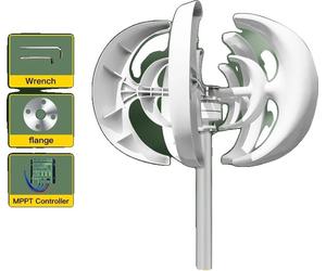 Générateur éolien vertical, puissance nominale 1000W, configuration 12V/24V ,Contrôleur MPPT , 1000W, 24V