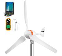 Générateur éolien VEVOR, kit éolien 12 V/AC, générateur éolien 400 W avec régulateur d'énergie éolienne et solaire, 3 pales, adaptation automatique de la direction du vent, convient pour terrasse, bat