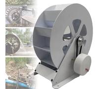 Générateur Hydraulique 100W, Turbine Hydroélectrique Basse Vitesse à Entraînement par Courroie Silencieux - Construction Acier pour Éclairage, Surveillance et Charge Hors Réseau,50W