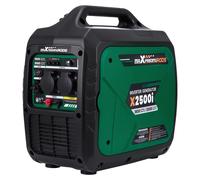 Générateur inverter, puissance maximale de 2000 W, design portable et silencieux, couleur vert foncé
