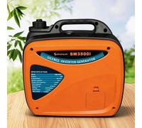 Générateur mobile à onduleur - Générateur à essence - Puissance nominale de 2 000 W - Puissance de pointe de 2 200 W - 220 V, 50 Hz, monophasé - Réservoir de 3,5 L pour une autonomie allant jusqu'à 9 